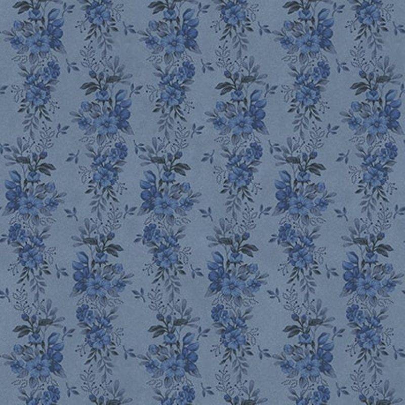 tissu patchwork fleuri bleu ton sur ton collection Flossie's Flowers de Janet Rae Nesbitt 3370-77 tissu patchwork fleuri bleu ton sur ton collection Flossie's Flowers de Janet Rae Nesbitt 3370-77