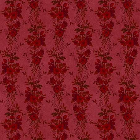 tissu patchwork fleuri bleu ton sur ton collection Flossie's Flowers de Janet Rae Nesbitt 3370-88