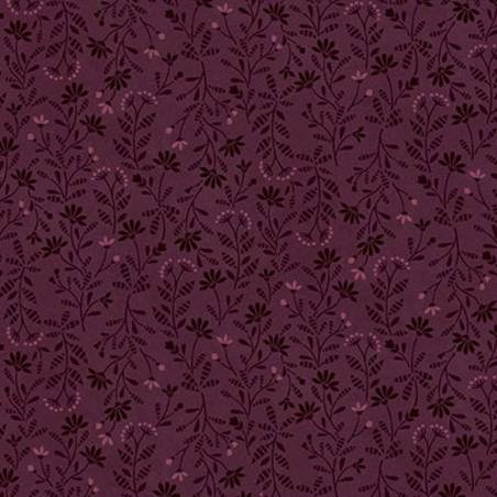 tissu patchwork fleuri bleu ton sur ton collection Flossie's Flowers de Janet Rae Nesbitt 3371-85
