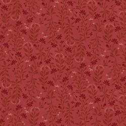 tissu patchwork fleuri rouge orangé collection Flossie's Flowers de Janet Rae Nesbitt 3371-88