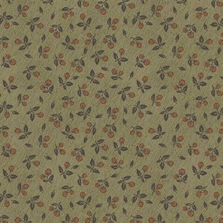 tissu patchwork fleuri vert collection Flossie's Flowers de Janet Rae Nesbitt 3372-66