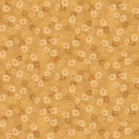 tissu patchwork fleuri jaune collection Flossie's Flowers de Janet Rae Nesbitt 3373-33