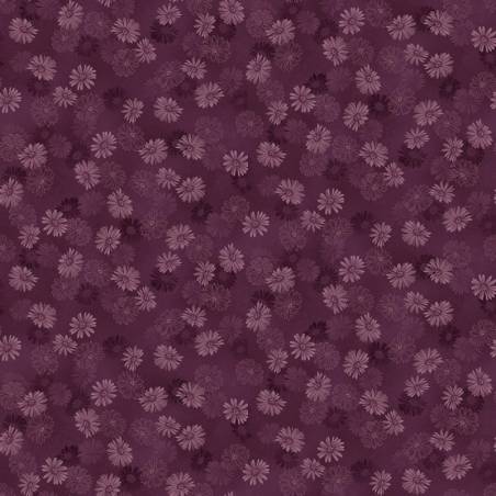 tissu patchwork fleuri violet collection Flossie's Flowers de Janet Rae Nesbitt 3373-85