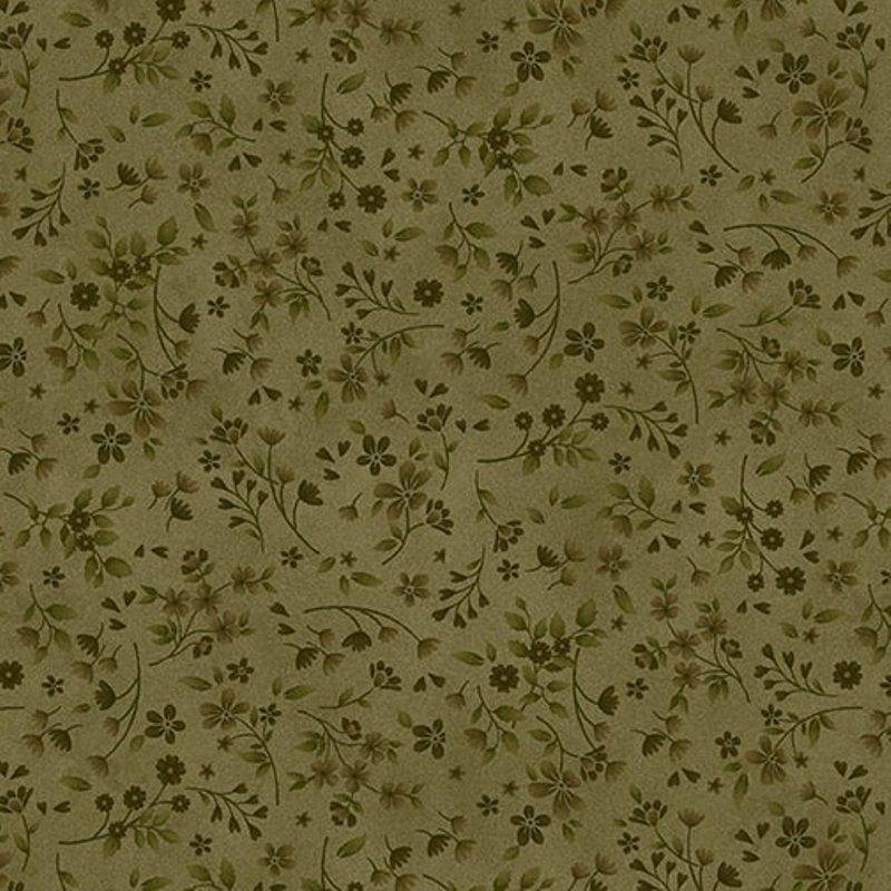 tissu patchwork fleuri vert collection Flossie's Flowers de Janet Rae Nesbitt 3374-66 tissu patchwork fleuri vert collection Flossie's Flowers de Janet Rae Nesbitt 3374-66