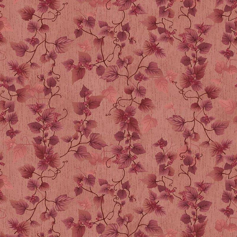 tissu patchwork tapis de feuilles rose orangé collection Flossie's Flowers de Janet Rae Nesbitt 3375-22 tissu patchwork tapis de feuilles rose orangé collection Flossie's Flowers de Janet Rae Nesbitt 3375-22