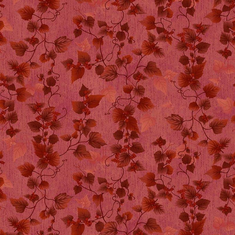 tissu patchwork tapis de feuilles rouge collection Flossie's Flowers de Janet Rae Nesbitt 3375-88 tissu patchwork tapis de feuilles rouge collection Flossie's Flowers de Janet Rae Nesbitt 3375-88